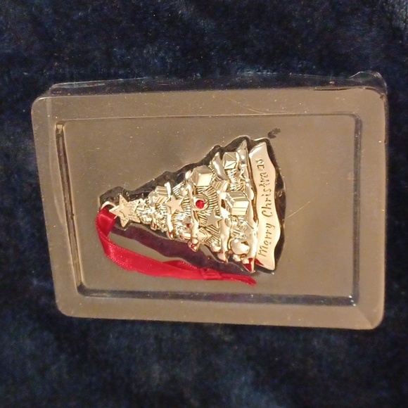 Regent Square Silver Plated Christmas Tree Jewelry Ornament Swarovski Crystal - Picture 2 of 11